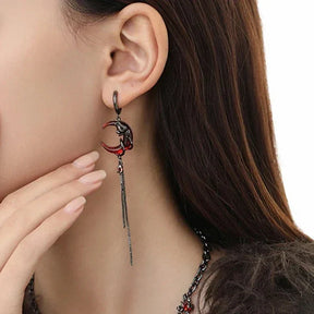 Par de pendientes Rosa y Luna