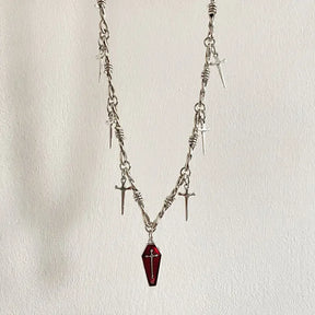 Collar de ataúd de vampiro - Cadena de 42 cm