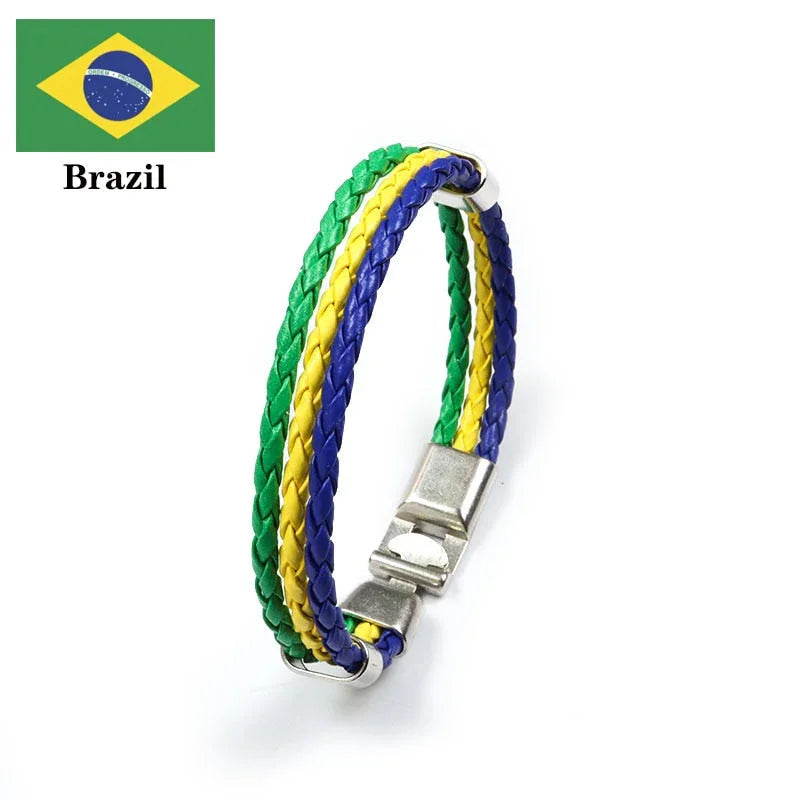 Leather Bracelet Various Countries