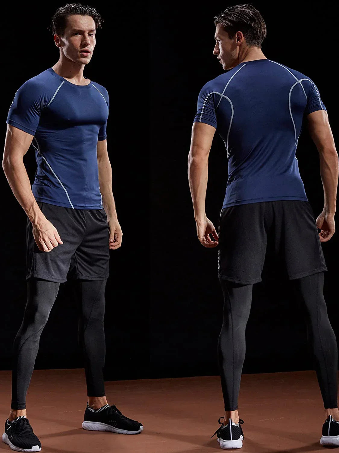Camiseta de compresión para hombre 2025: secado rápido y elástica 