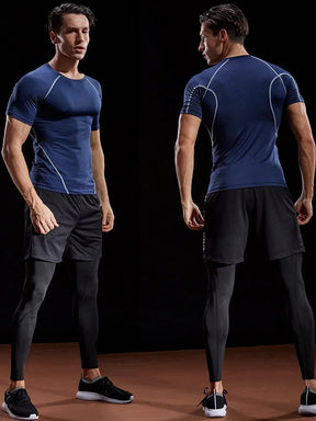 Camiseta de compresión para hombre 2025: secado rápido y elástica 