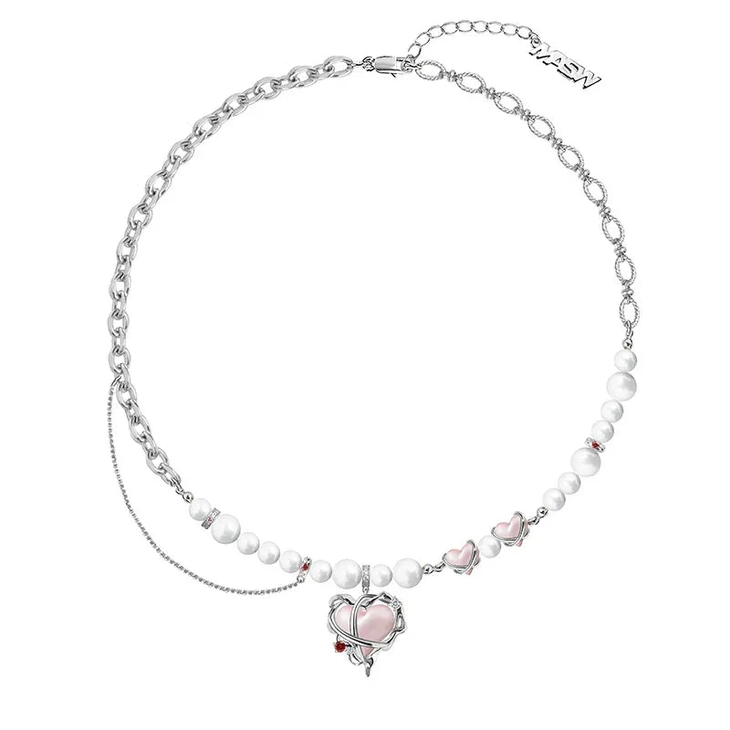 Collar Corazón de Belleza - Cadena de 48 cm