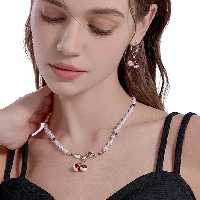 Par de pendientes Cherry Bomb
