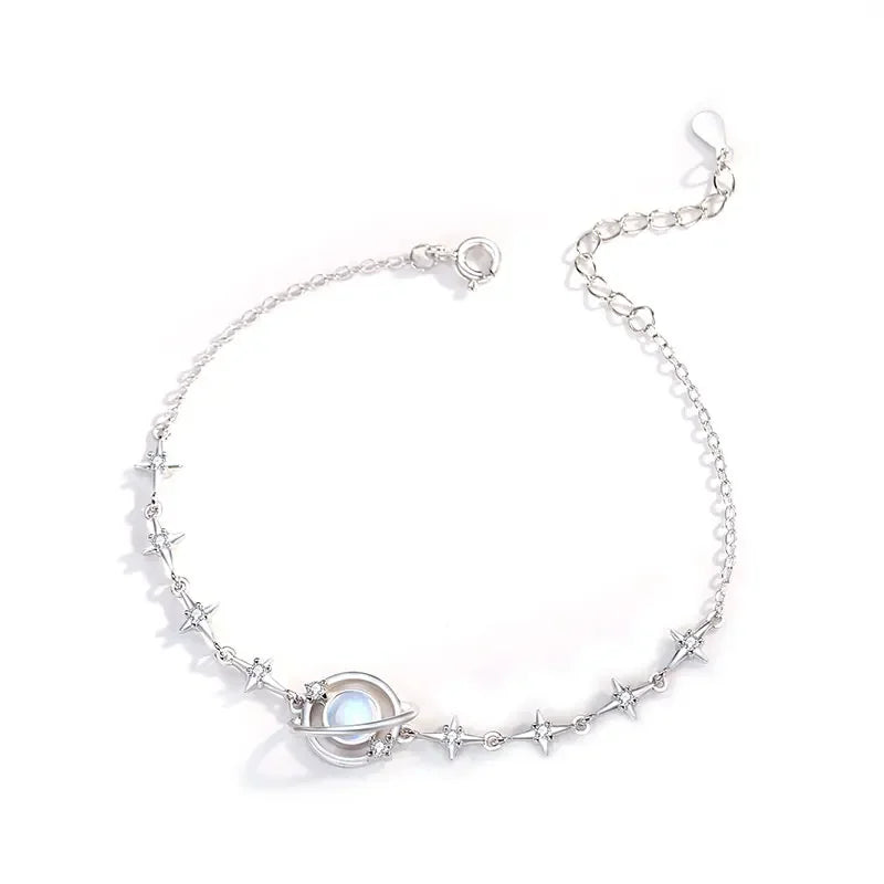 Pulsera Estrella Cósmica en Plata 925