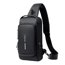 Bolsa de Ombro Crossbody Antifurto com Carregamento USB e Fibra de Carbono - Sundian