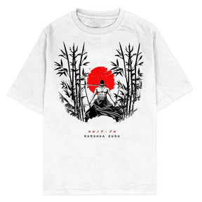 Camiseta unisex extragrande estilo Harajuku con estampado de una pieza 