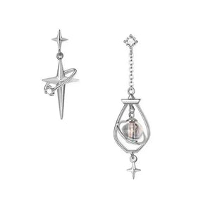 Par de pendientes Estrella Cósmica en Plata 925