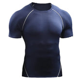 Camiseta de compresión para hombre 2025: secado rápido y elástica 