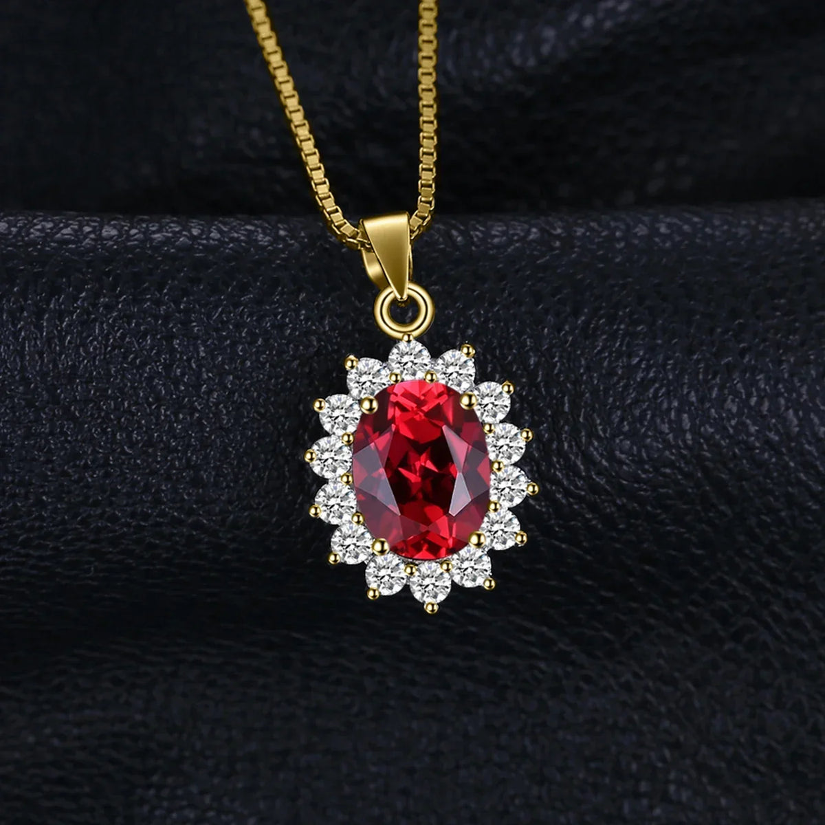 Collar Rojo Real con Amatista en Plata 925