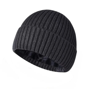 Thick Wool Hat with Velvet Lining – Unisex Winter Hat