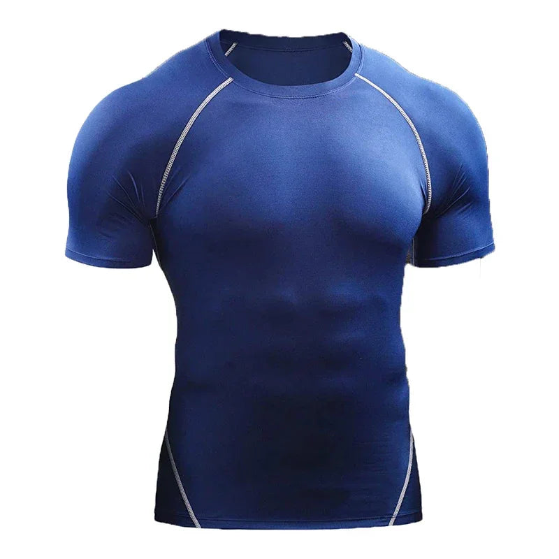Camiseta de compresión para hombre 2025: secado rápido y elástica 