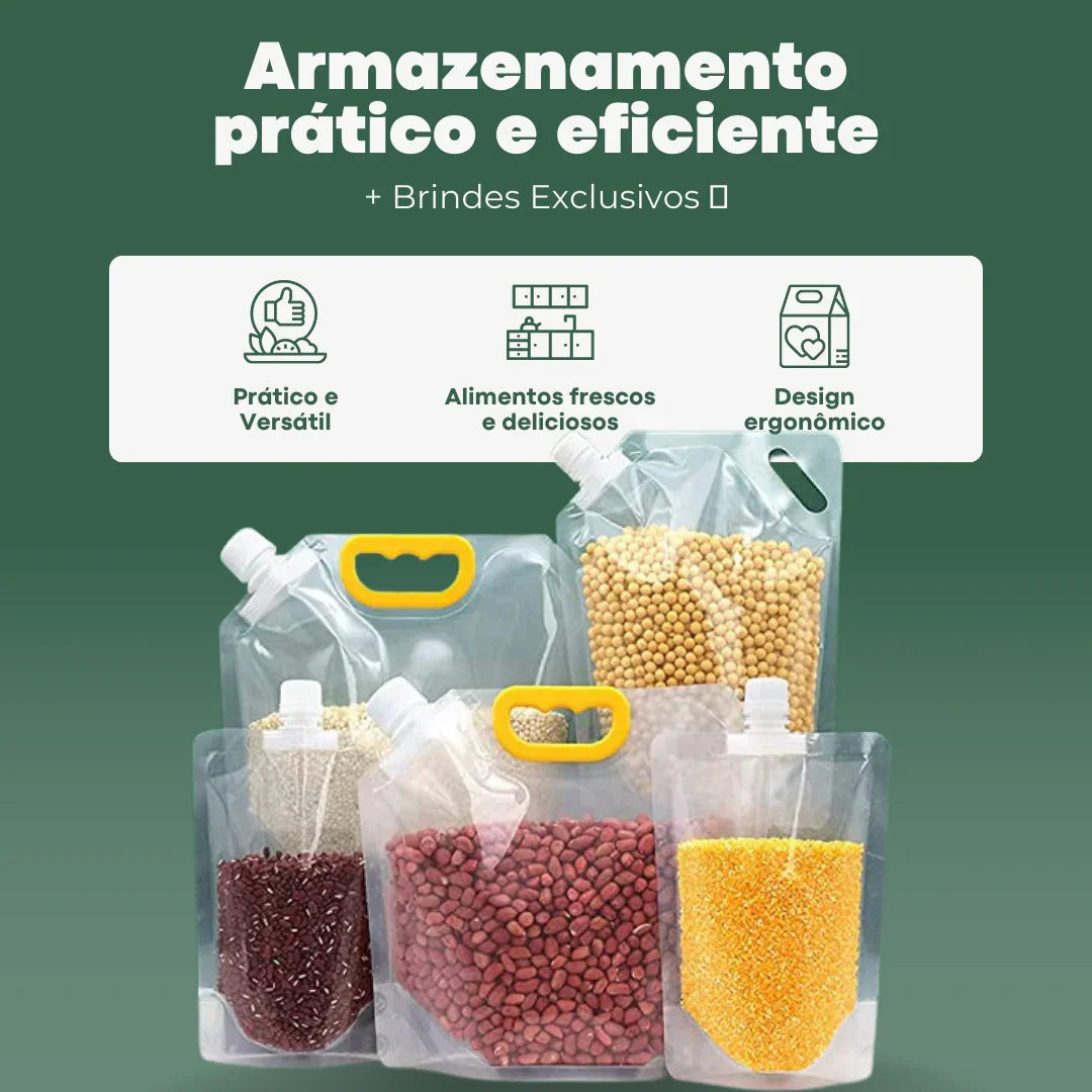 Premium Reusable Food Storage Bags - Buy 5 Get 10 Free + Exclusive Gifts