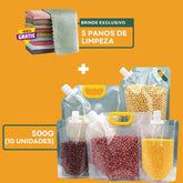 Bolsas reutilizables premium para almacenar alimentos: compra 5 y llévate 10 gratis + regalos exclusivos