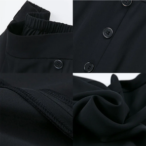 Calça de Seda Longa com Cós Alto Moda Verão 2023