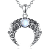 Collar Luna Mística con Piedra Lunar en Plata de Ley 925