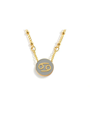 Collar con el signo del zodiaco en oro de 18 quilates