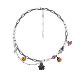 Collar de calabaza y fantasma – Estilo Halloween