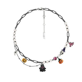 Collar de calabaza y fantasma – Estilo Halloween