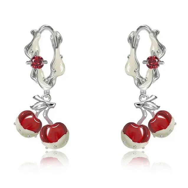 Par de pendientes Cherry Bomb