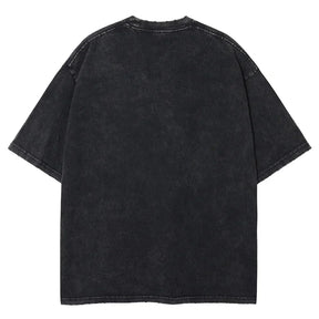 Camiseta unisex extragrande estilo Harajuku con estampado de una pieza 