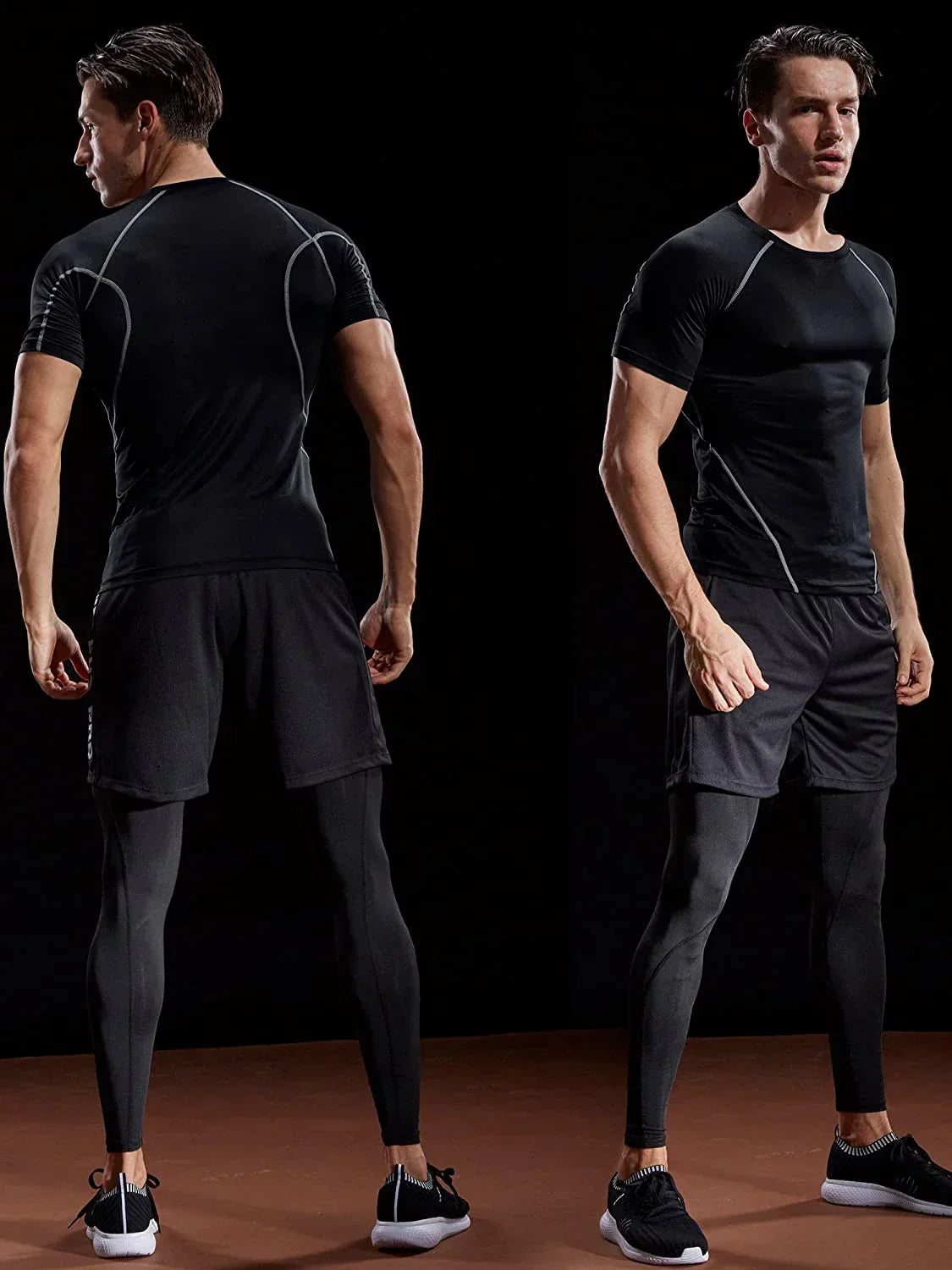 Camiseta de compresión para hombre 2025: secado rápido y elástica 