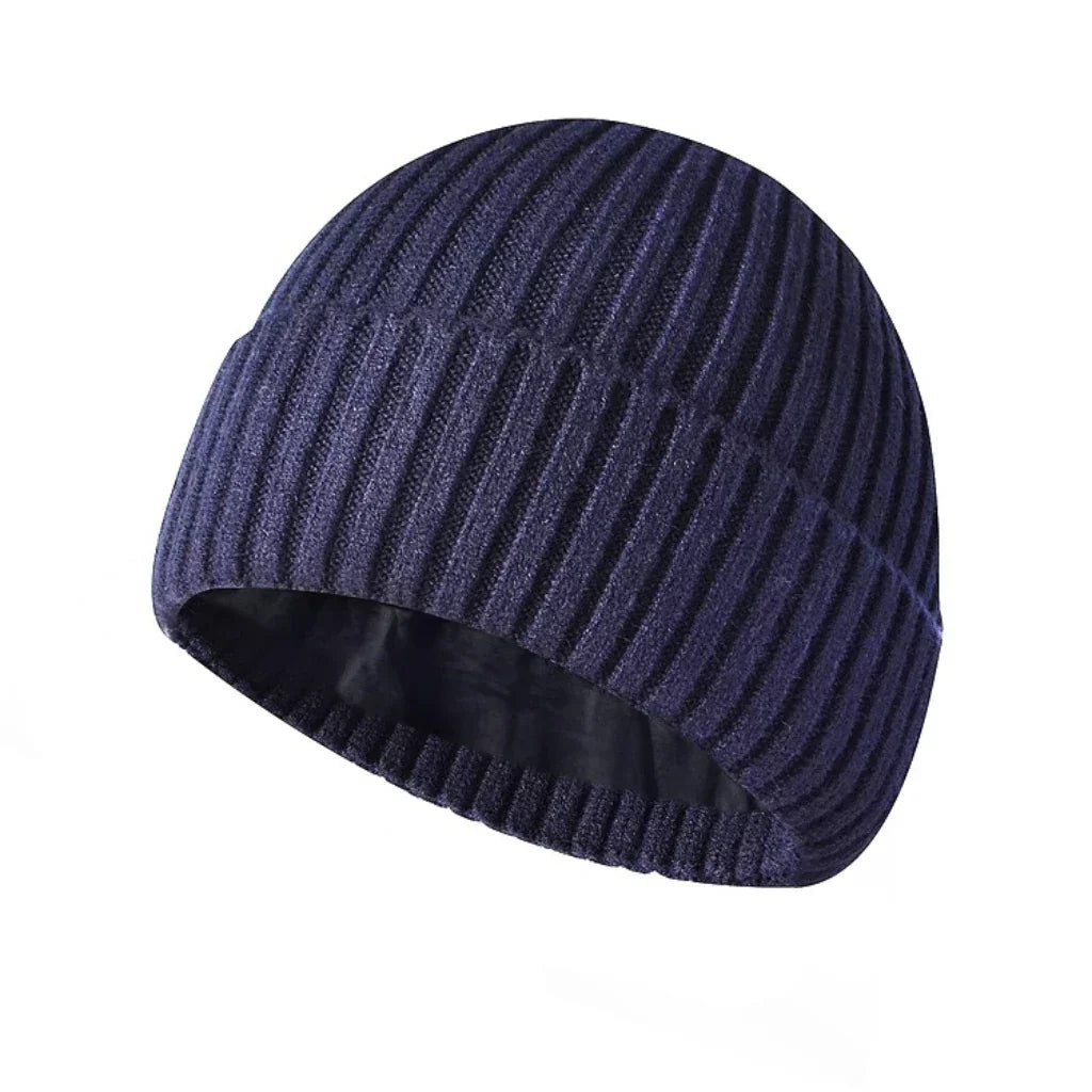 Thick Wool Hat with Velvet Lining – Unisex Winter Hat