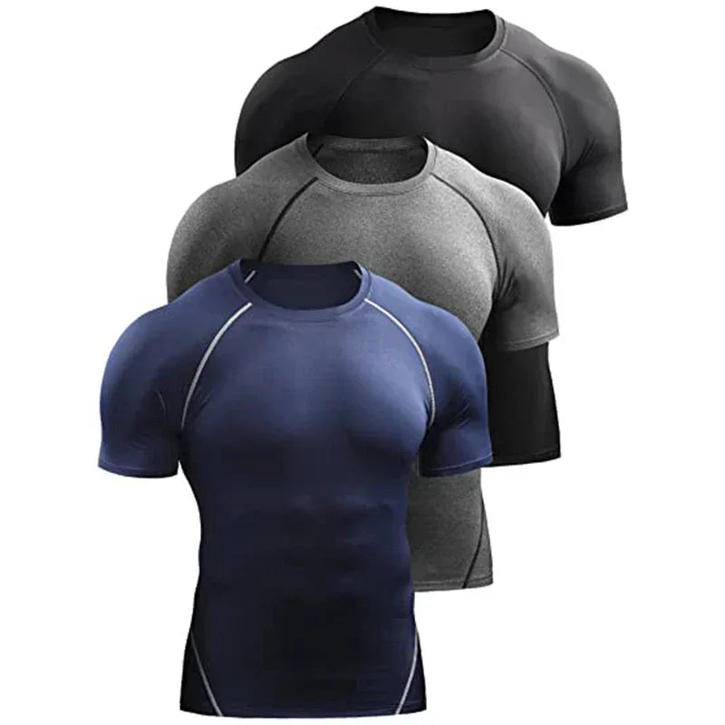 Camiseta de compresión para hombre 2025: secado rápido y elástica 