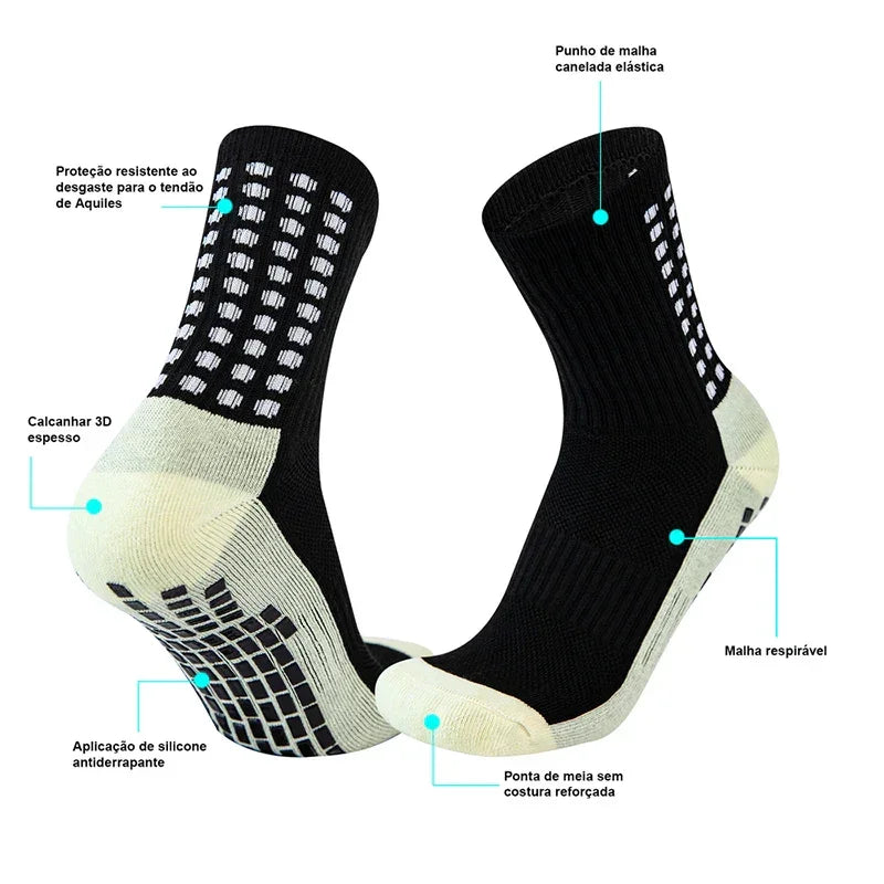 Calcetines de fútbol antideslizantes para hombre (talla 40-46) 