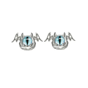 Par de pendientes de ojos de demonio