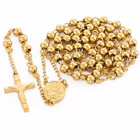 Escapulário Dourado Sagrado Coração de Jesus & Nossa Senhora