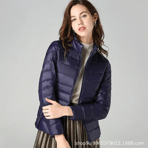 Jaqueta Puffer Feminina Impermeável Ultraleve Dobrável – Elegância e conforto para o dia a dia