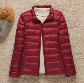 Jaqueta Puffer Feminina Impermeável Ultraleve Dobrável – Elegância e conforto para o dia a dia