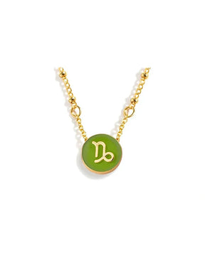 Collar con el signo del zodiaco en oro de 18 quilates