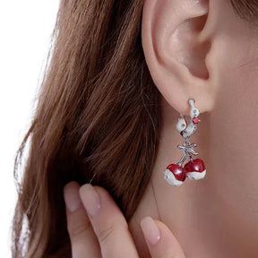 Par de pendientes Cherry Bomb