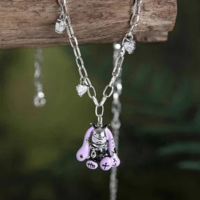 Collar de conejo punk - Cadena de 50 cm