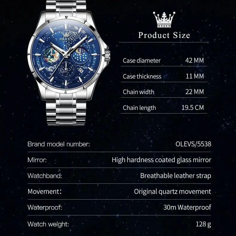 Relógio Masculino Céu Estrelado Altairis - Sundian - Sundian
