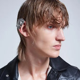 Pendientes Cyberpunk bañados en plata