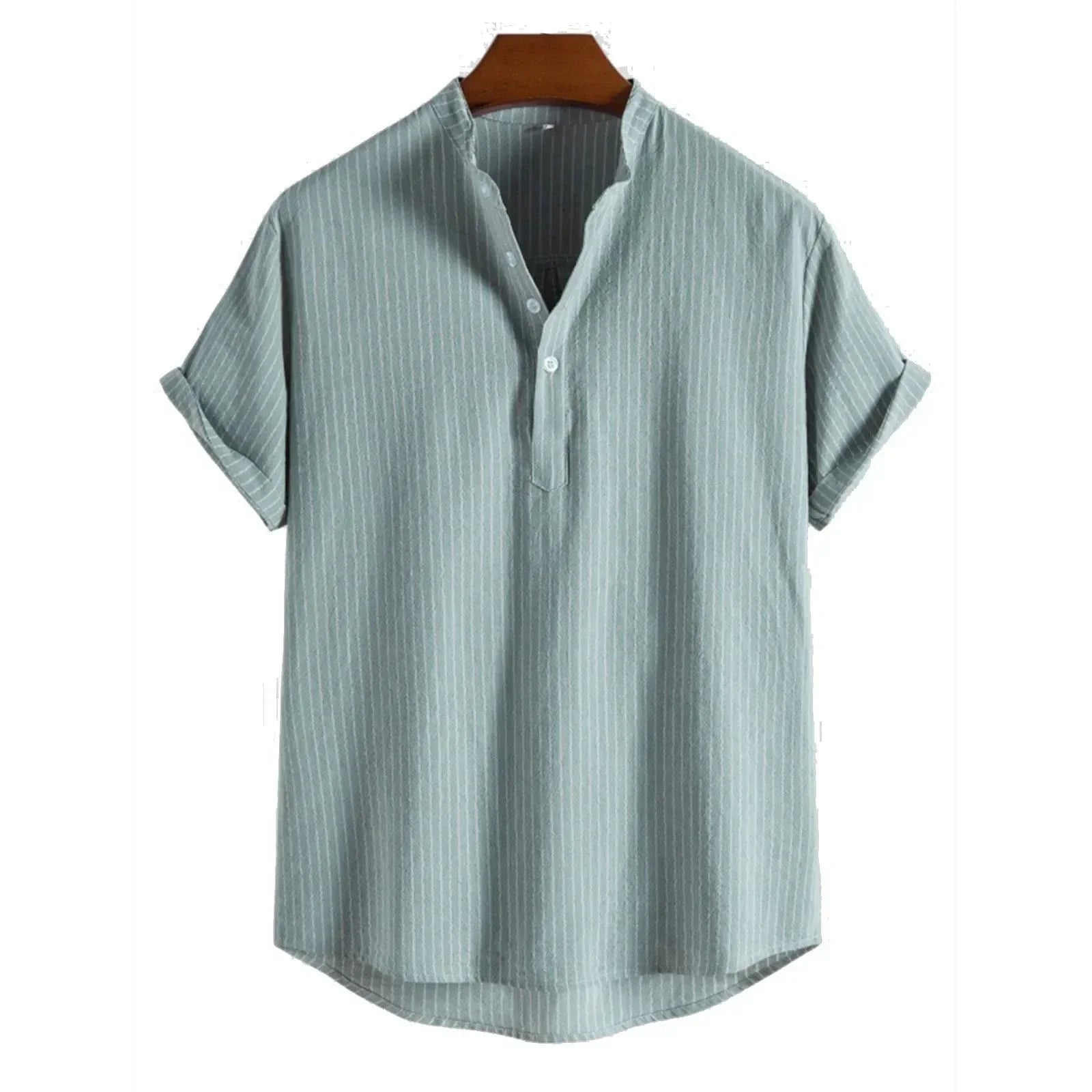 Camisa elegante de lino Zooper: diseño moderno con un toque clásico