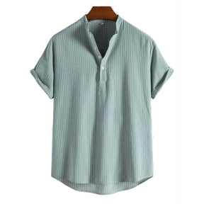 Camisa elegante de lino Zooper: diseño moderno con un toque clásico