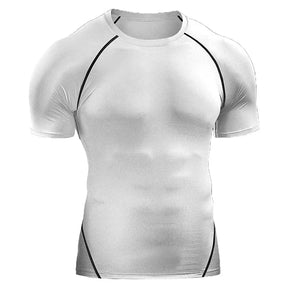 Camiseta de compresión para hombre 2025: secado rápido y elástica 