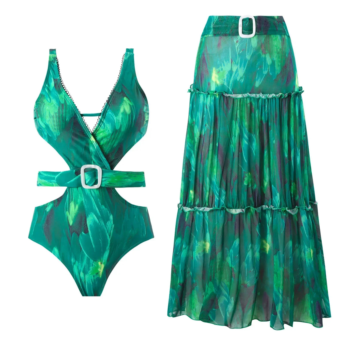 Body bohemio + falda 