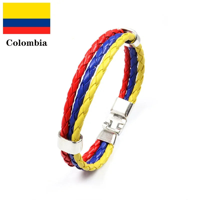 Leather Bracelet Various Countries