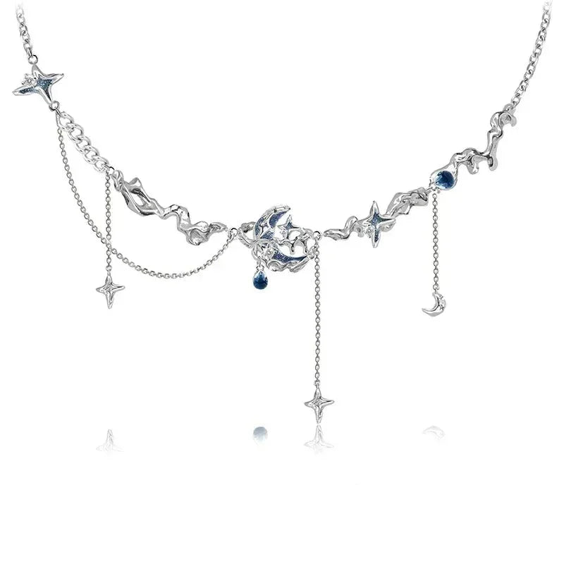 Collar Noche Estrellada en Plata 925 – Cadena de 40 cm