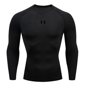 Camiseta de compresión de manga larga para hombre – Deportes y fitness 