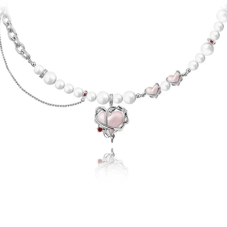 Collar Corazón de Belleza - Cadena de 48 cm