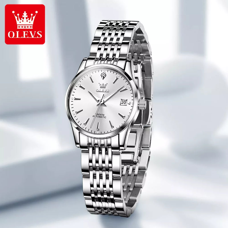 OLEVS Relógio Feminino Automático 6635 - Luxo e Elegância