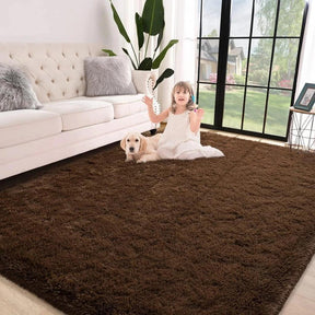 Alfombra peluda decorativa suave de 2,00 x 2,40 m