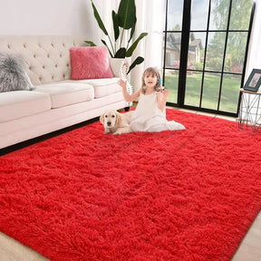 Alfombra peluda decorativa suave de 2,00 x 2,40 m