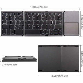 Teclado plegable resistente para productividad móvil
