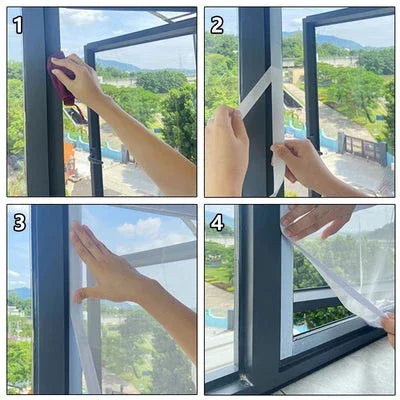 Mosquitera InsectGuard con velcro extraíble para ventanas 